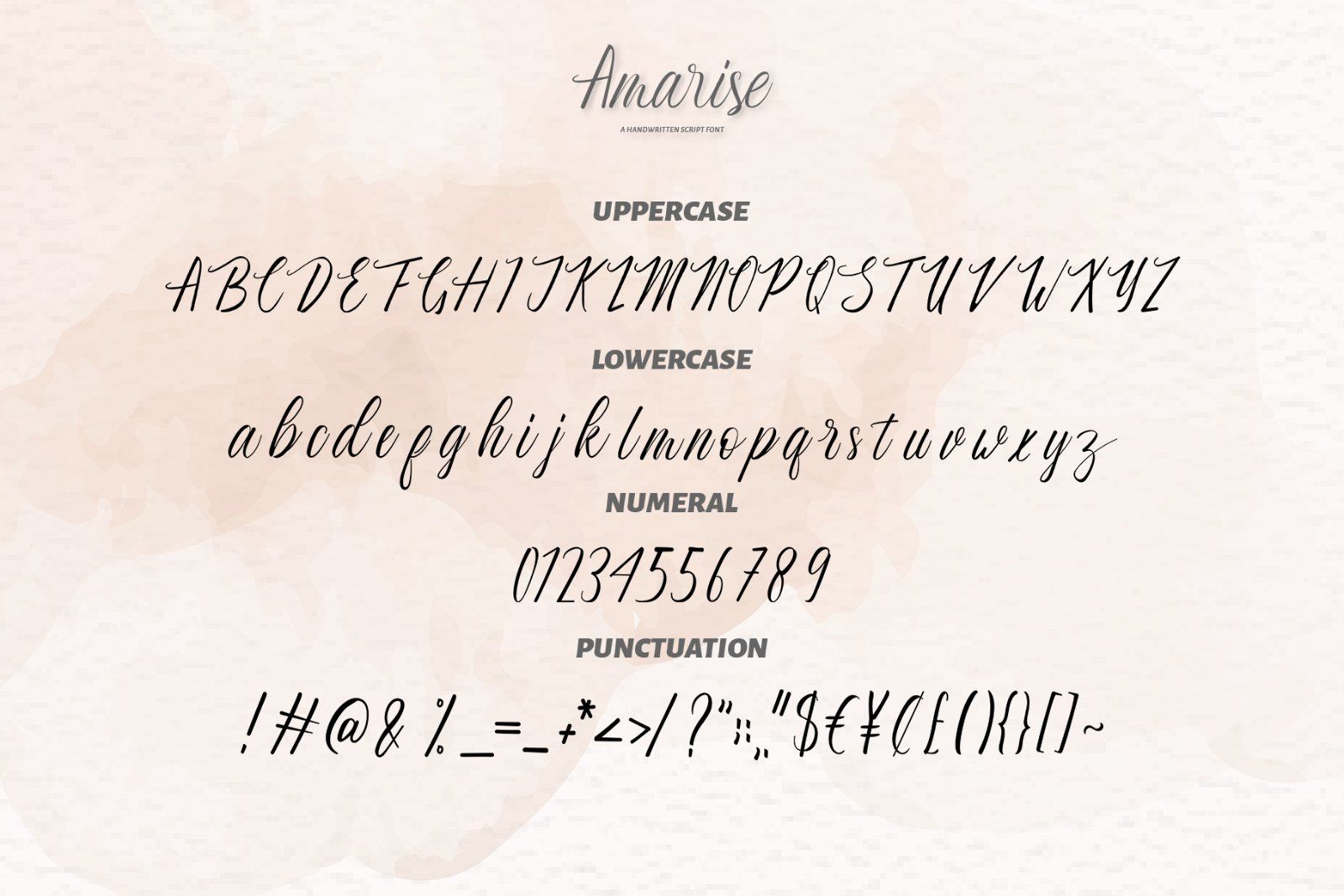 Amarise - Handwritten Font