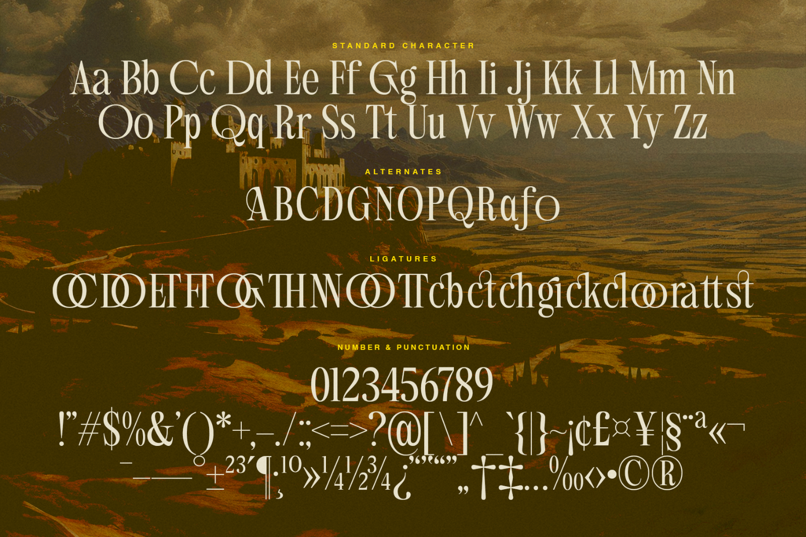Aglio Picasso | Aesthetic Vintage Serif Font — image 7