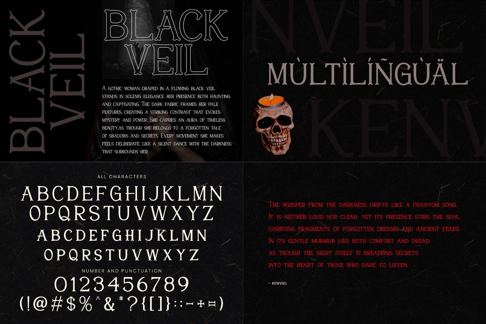 Halloween Horror Fonts Bundle, Extreme Metal Font Collection, Scary Display Typefaces for Posters — image 7