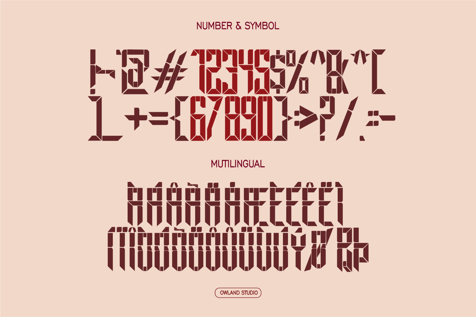 EWAKO MAKASSAR - ARMY, STENCIL, OLD SCHOOL FONT