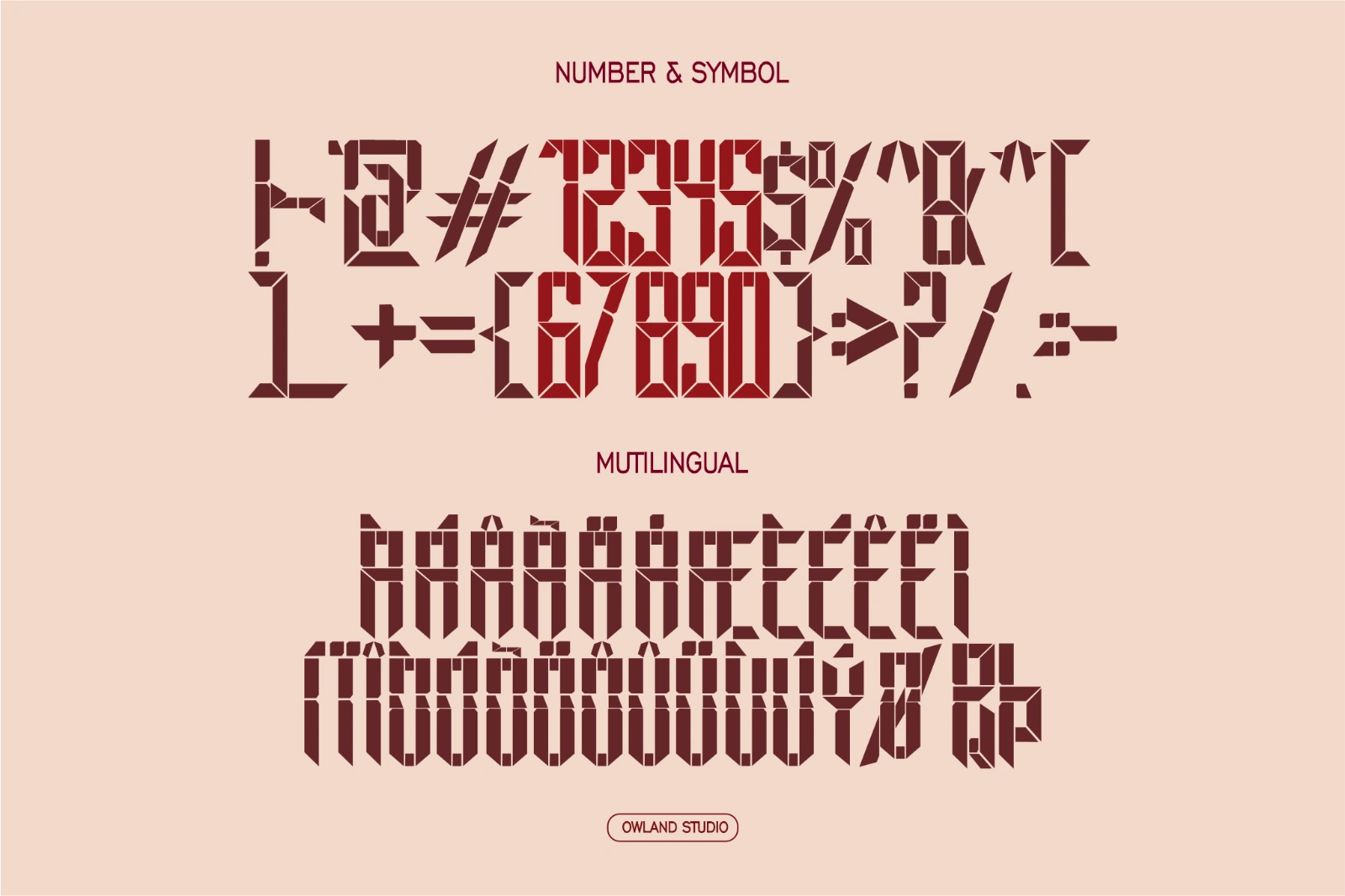 EWAKO MAKASSAR - ARMY, STENCIL, OLD SCHOOL FONT — image 7