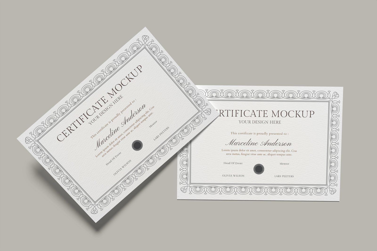 A4 Certificate Mockup — image 8