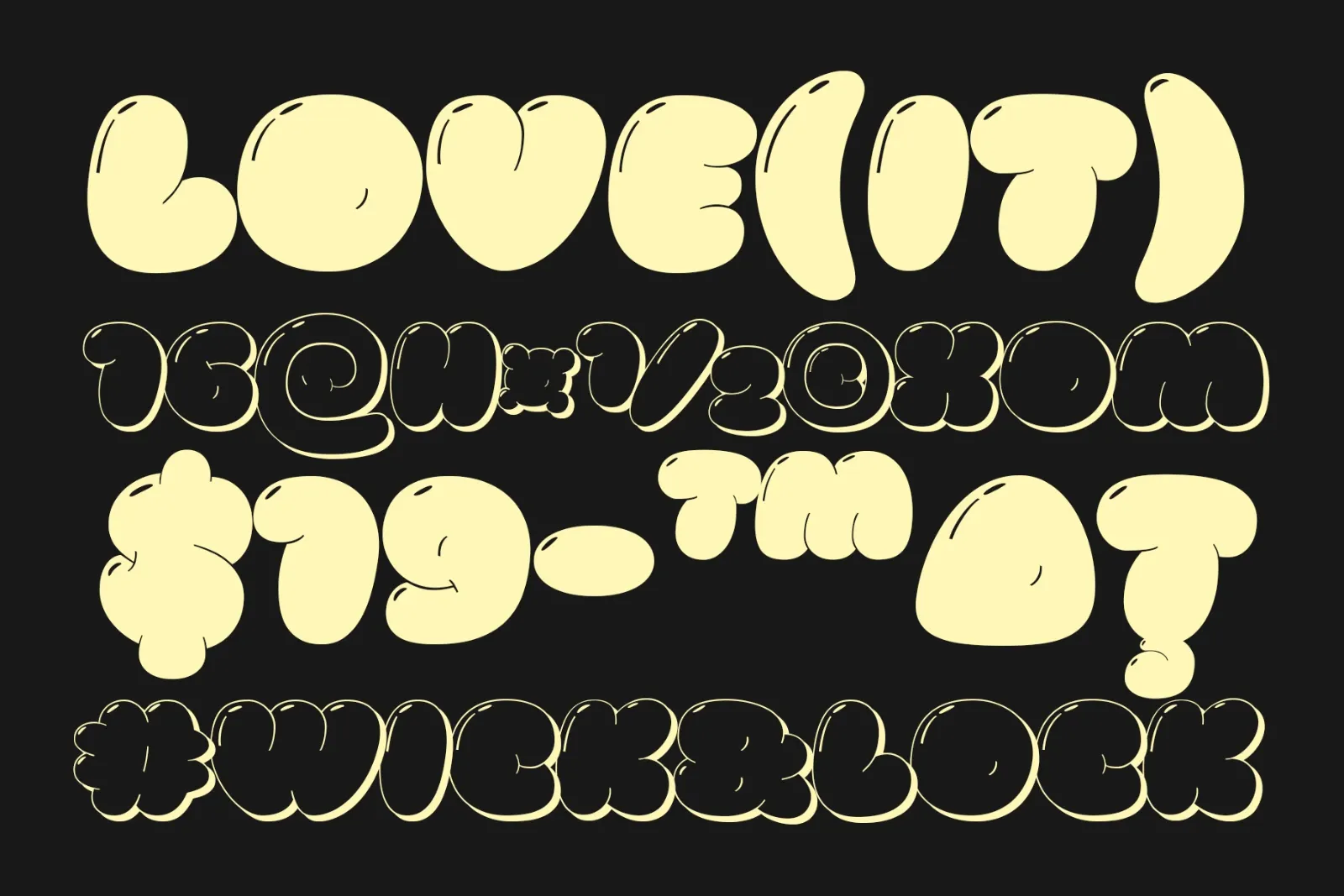 Pluffy Loon | Baloon Bubble Font — image 7