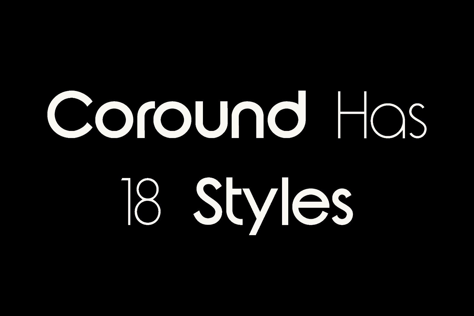 Coround -  Logo Font Family