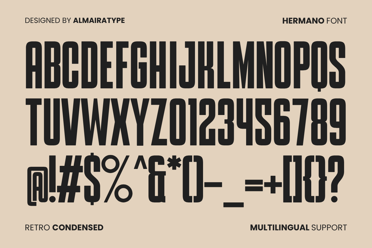 Hermano - Retro Condensed Font — image 7