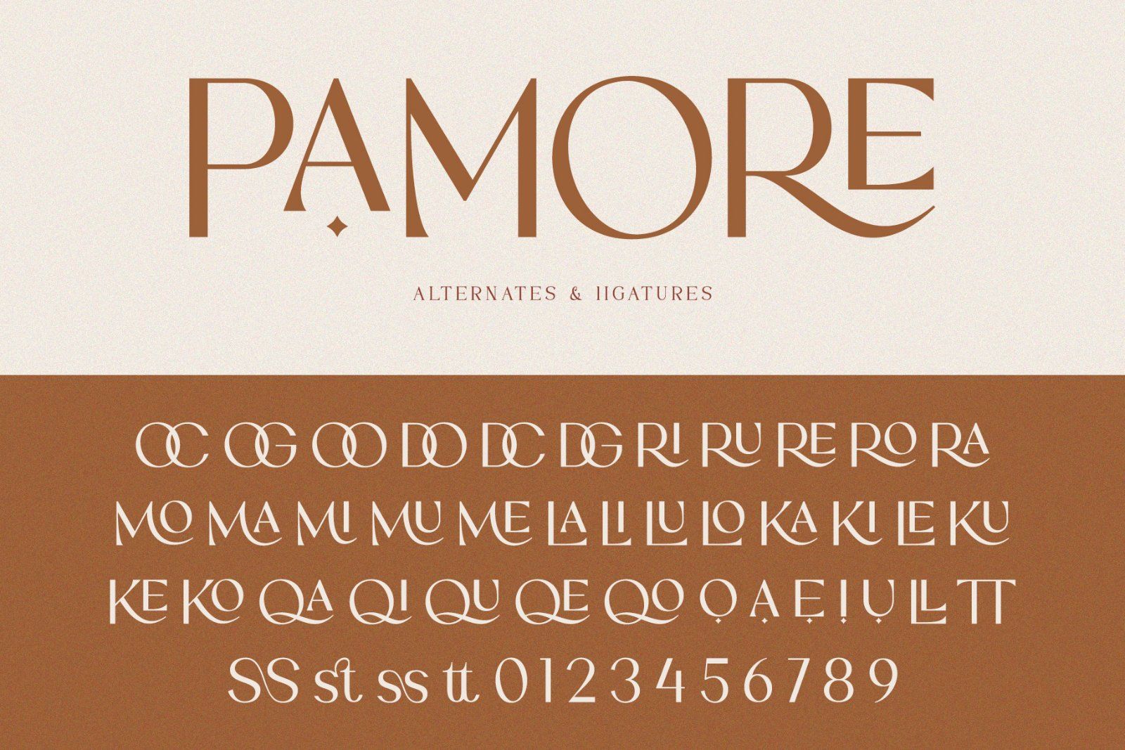 Pamore | Elegant Ligature Sans Serif