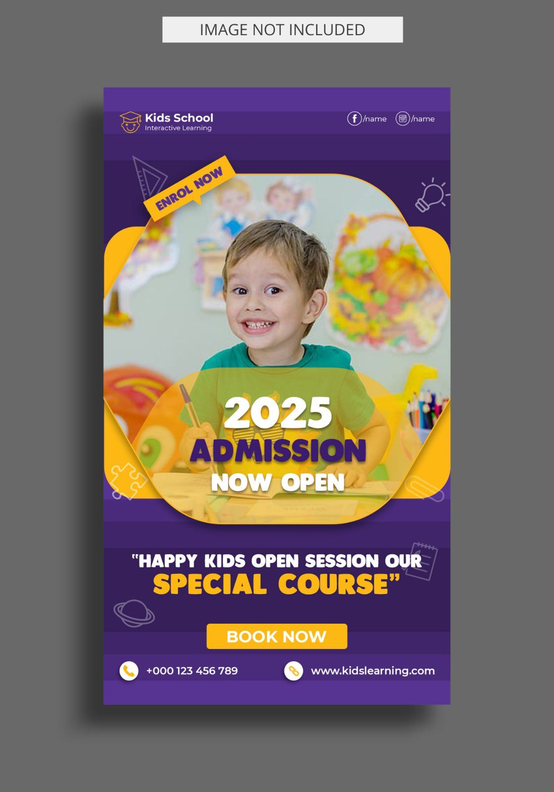 kids-education-admission-instagram-story-template — image 1