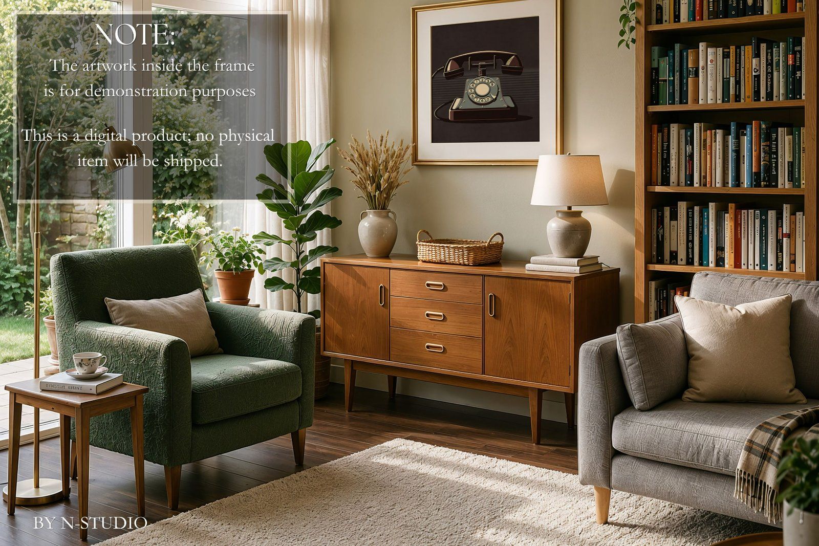 Modern Living Room Frame Mockup Bundle