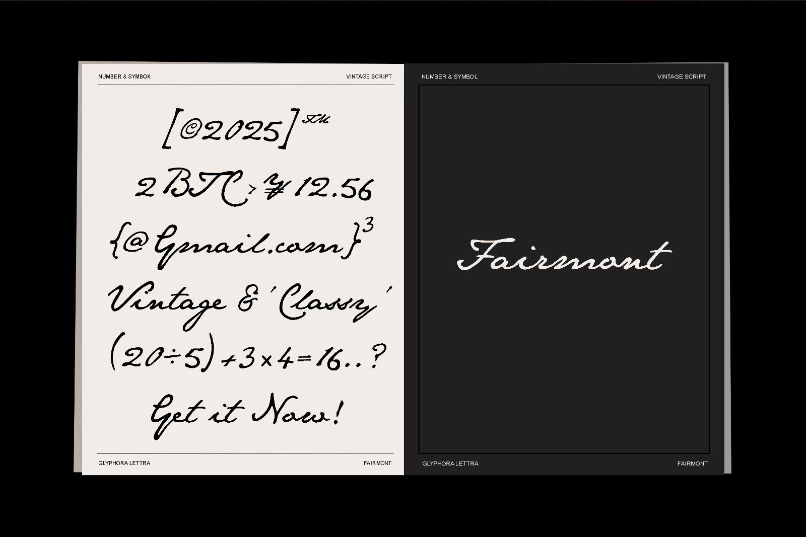 Fairmont - Hadwritten Vintage Font