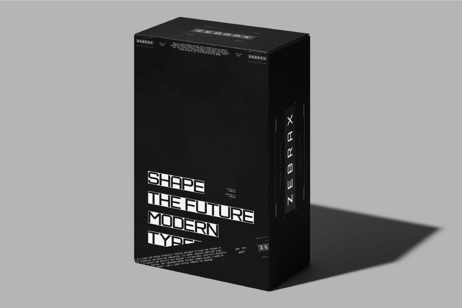Zebrax - Futuristic Display Font — image 9