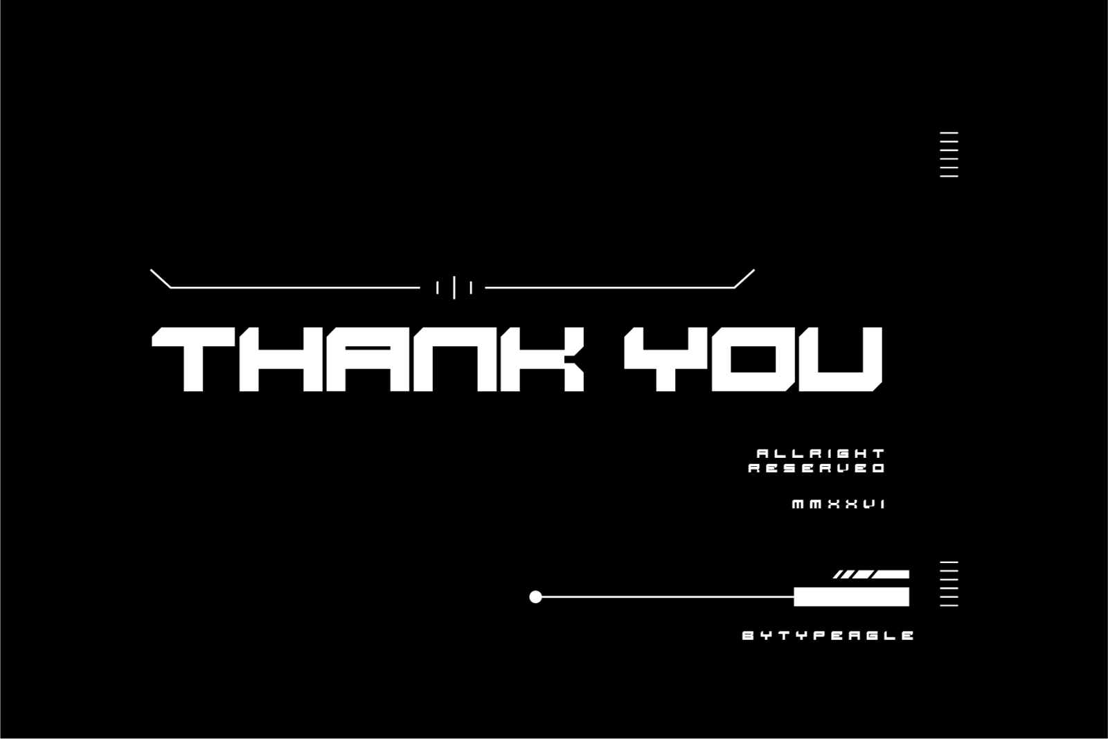 Tyxor - Futuristic Display Font — image 8