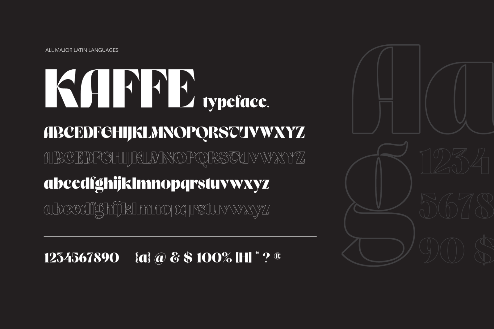 Kaffe | Psychedelic Typeface