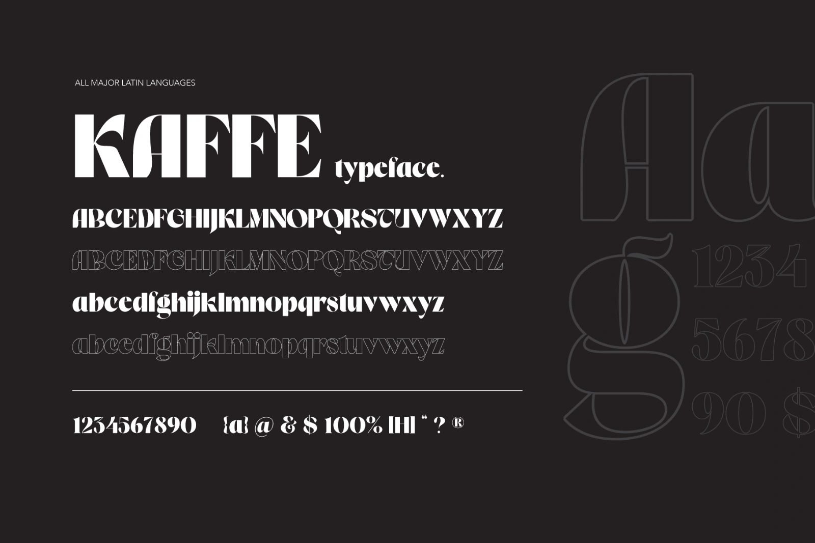 Kaffe | Psychedelic Typeface — image 9