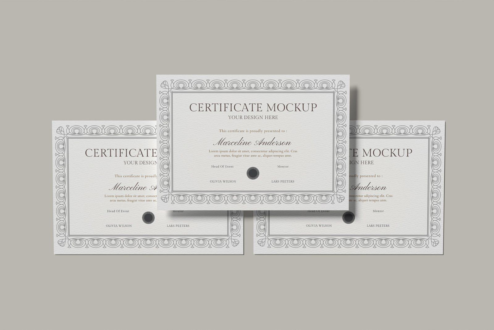 A4 Certificate Mockup — image 9