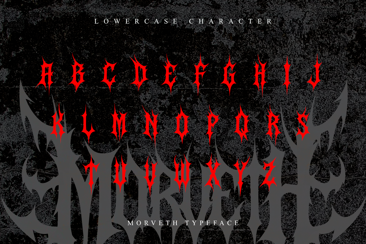 Morveth - Death Metal Font — image 8