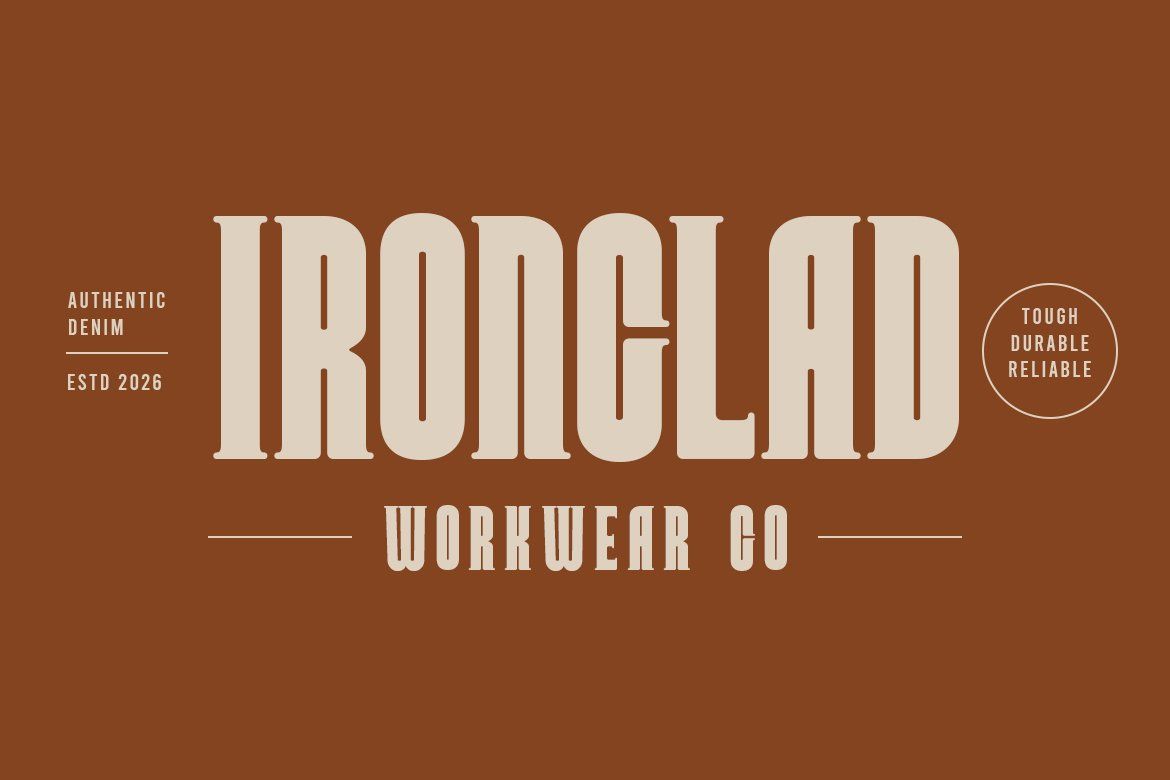 Vornek | Condensed Slab Serif Display Font — image 8