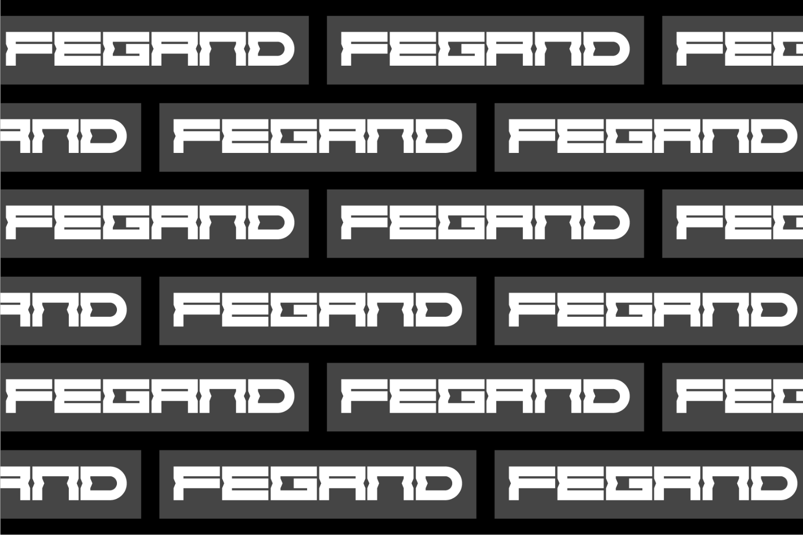Fegand - Futuristic Display Font — image 8