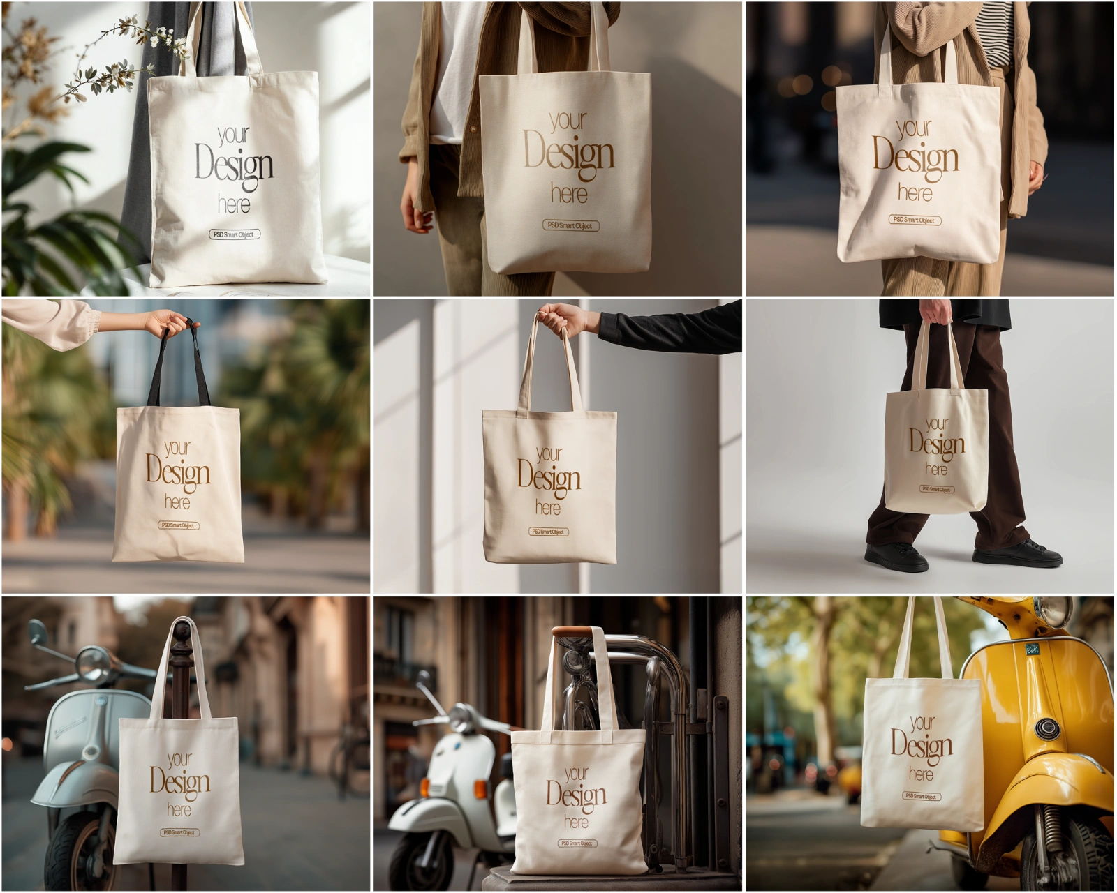 50 Fashion Tote Bag Mockups PSD Bundle with Smart Objects — image 8