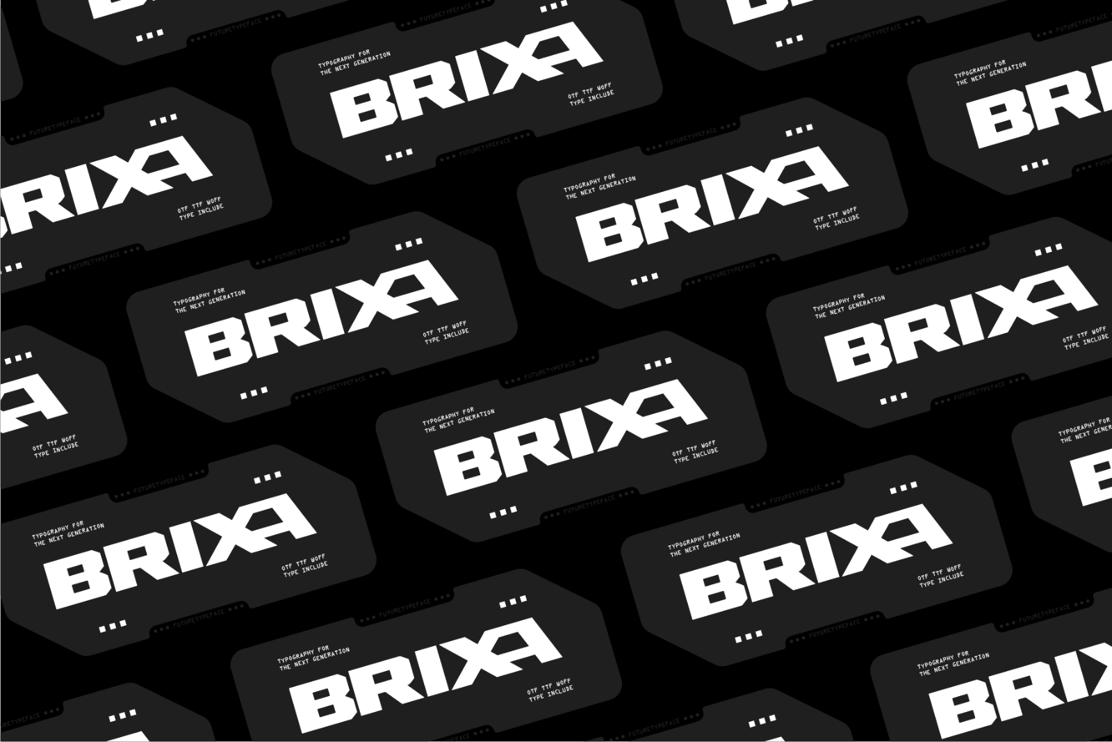 Brixa - Futuristic Display Font — image 9