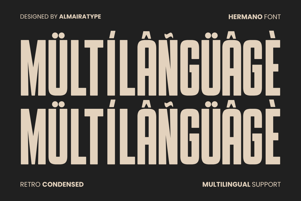 Hermano - Retro Condensed Font — image 8