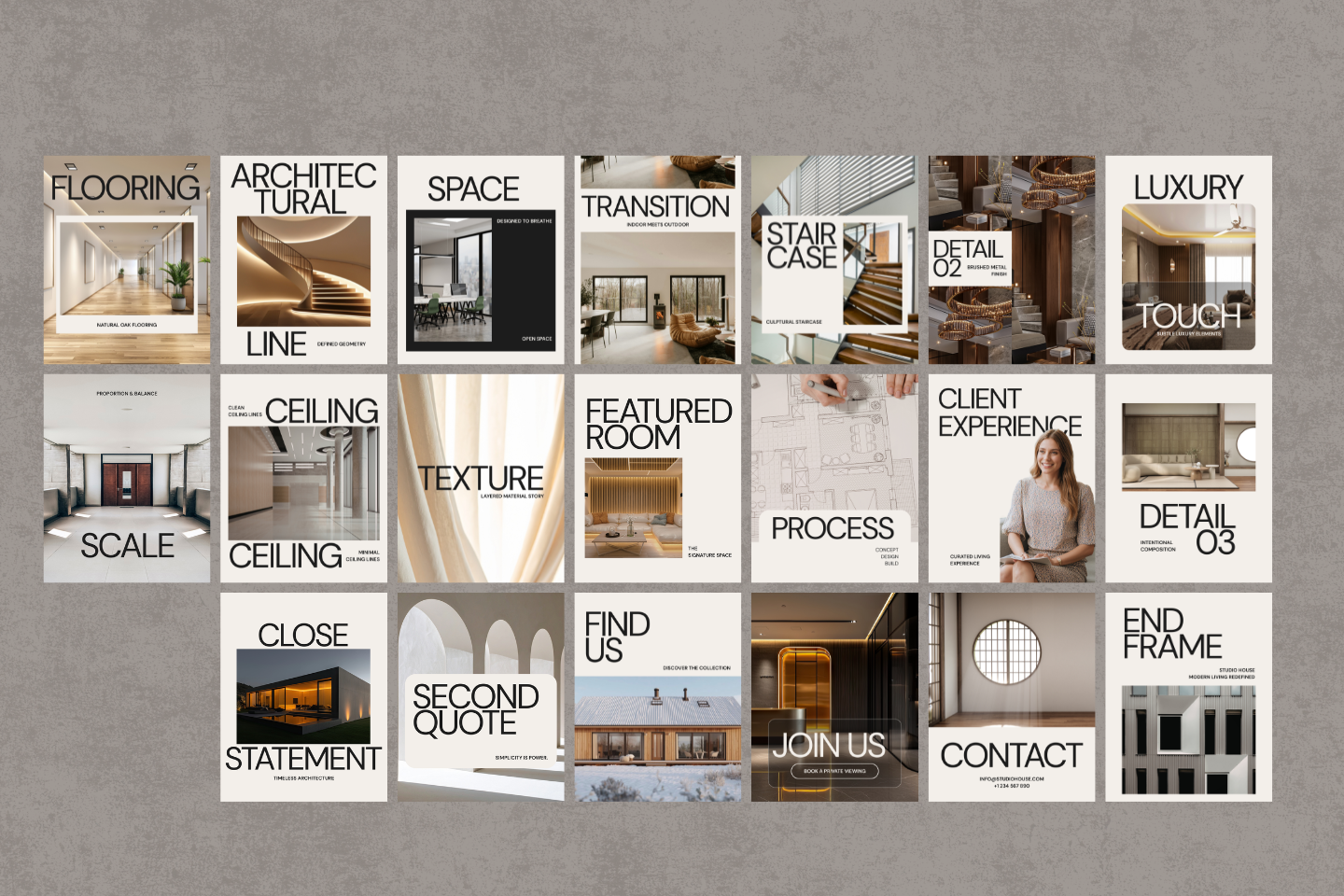 Modern House Interior IG Posts Canva — image 8