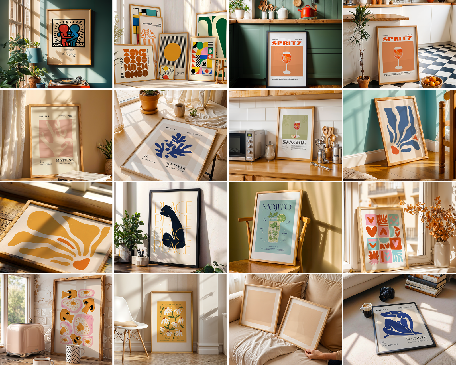 500+ Wall Art Frames Mockup PSD Bundle Set (Digital Download)