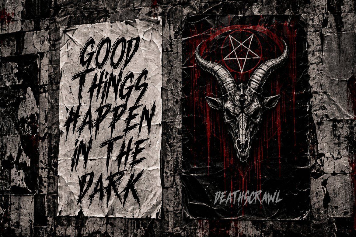 Death Metal Font DEATHSCRAWL | Horror Brush Typeface — image 8