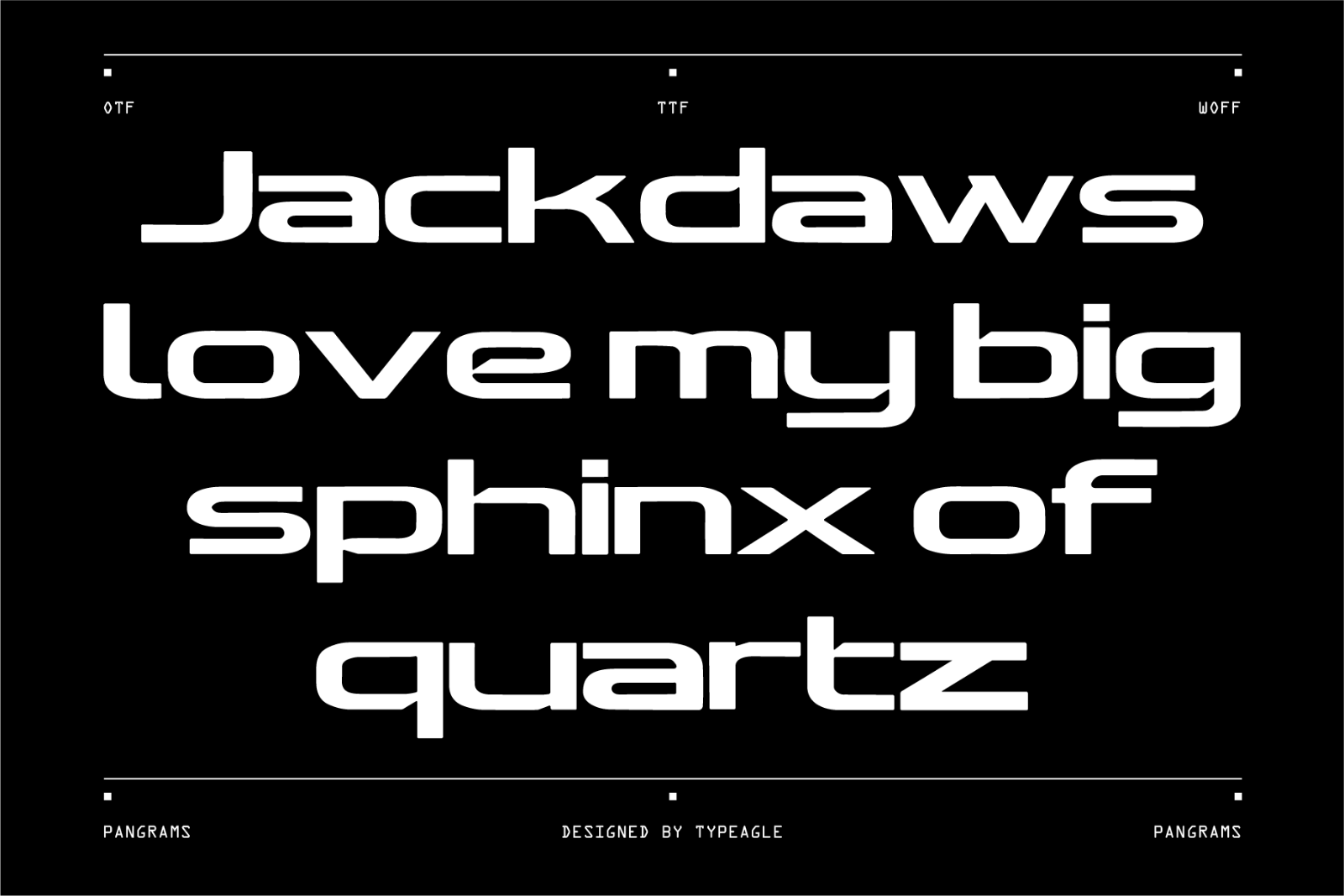 Ortaen - Futuristic Display Font — image 8