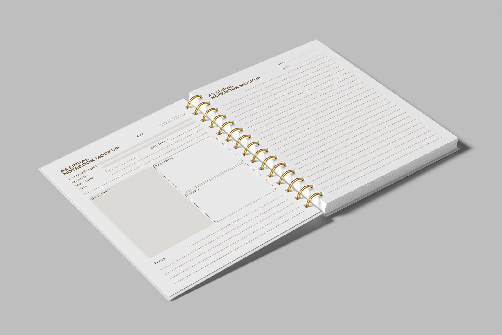 Notebook Spiral Mockup — image 8