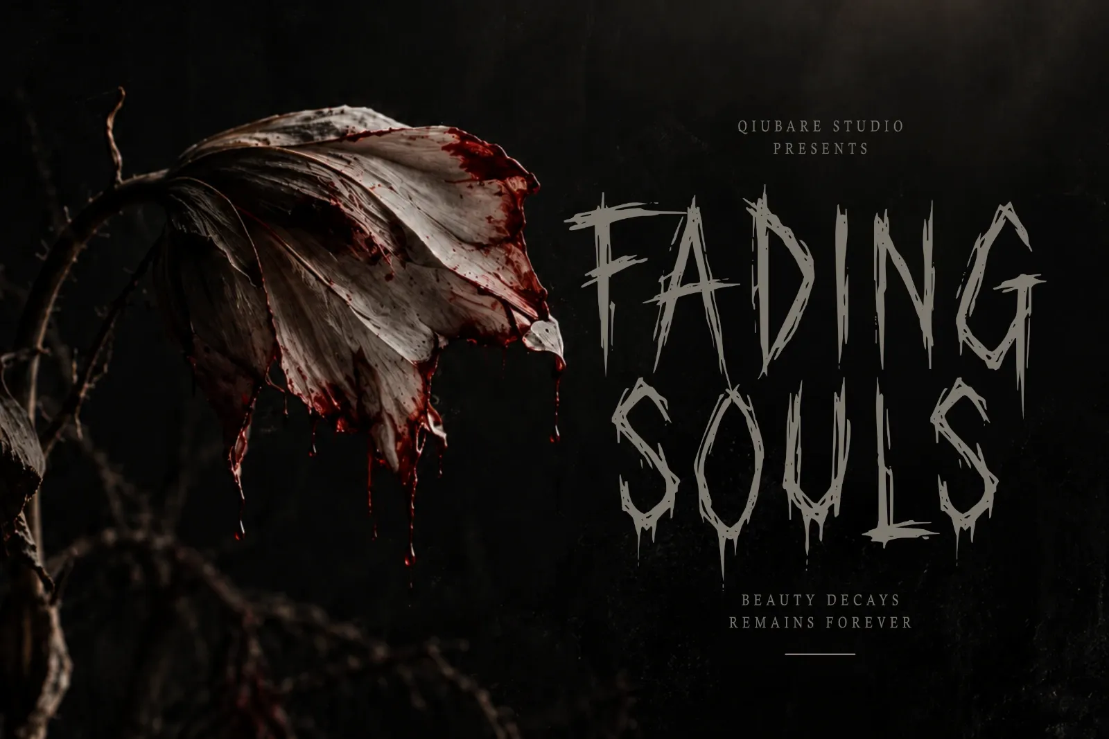 Corpse Smile – Scratchy Horror Display Font, Dark Gothic Typeface for Metal — image 8