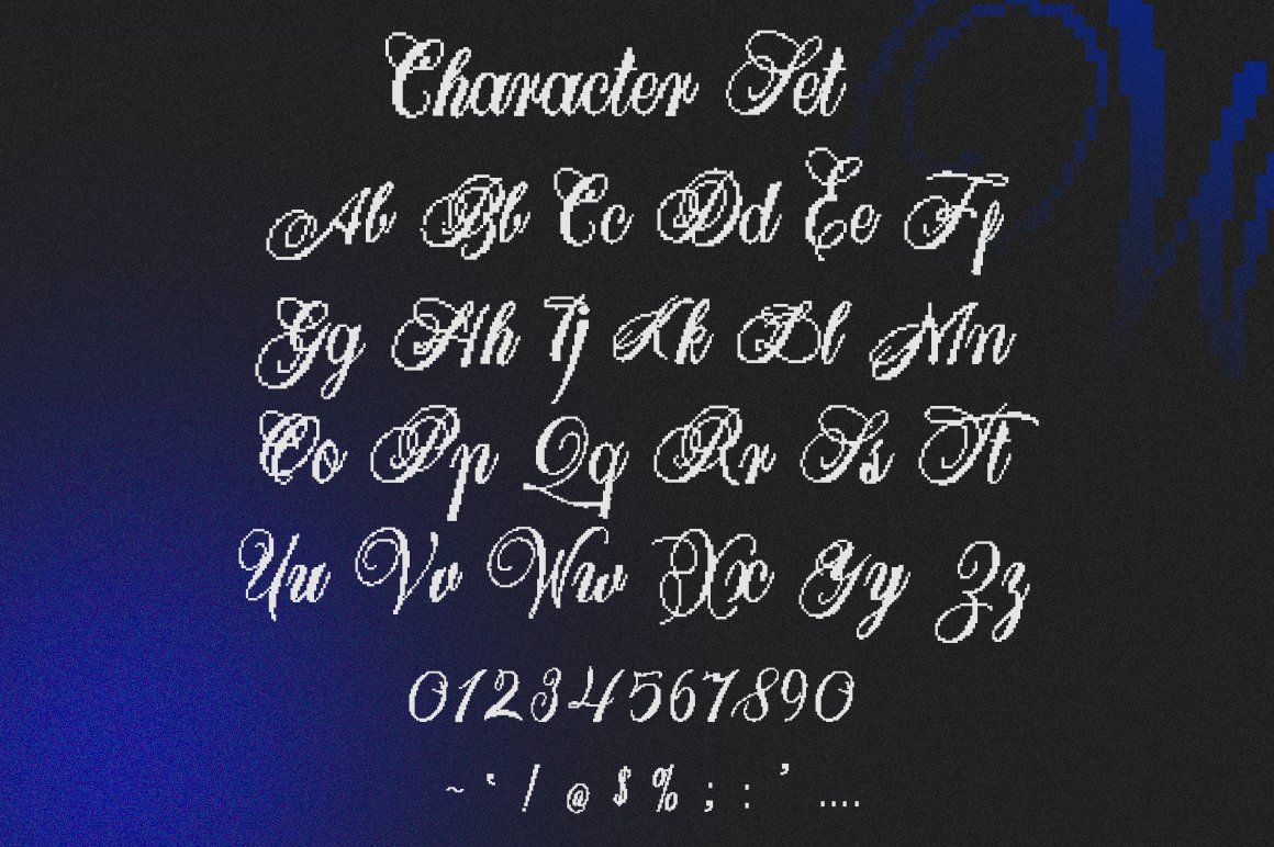 Larasati Pixelated Script Game Font — image 9