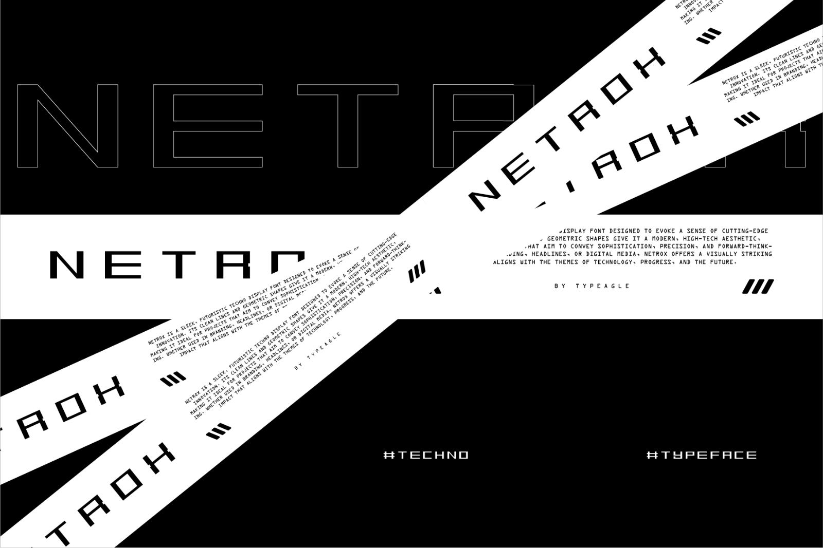 Netrox - Futuristic Display Font — image 8