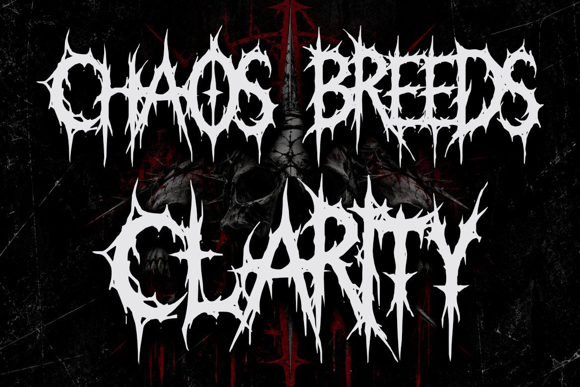 GRIMSPIKE – Extreme Metal Horror Font | Black Death Metal Typeface — image 8