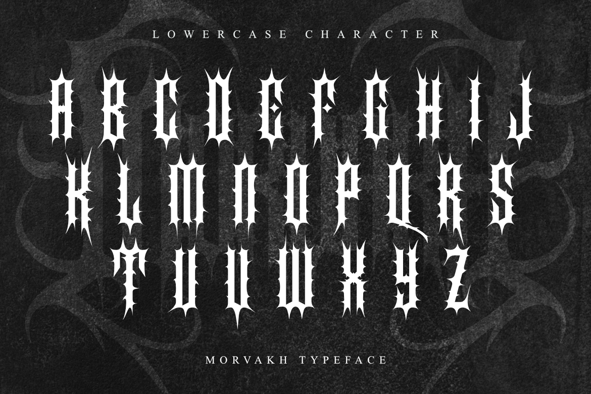 Morvakh - Death Metal Font — image 8