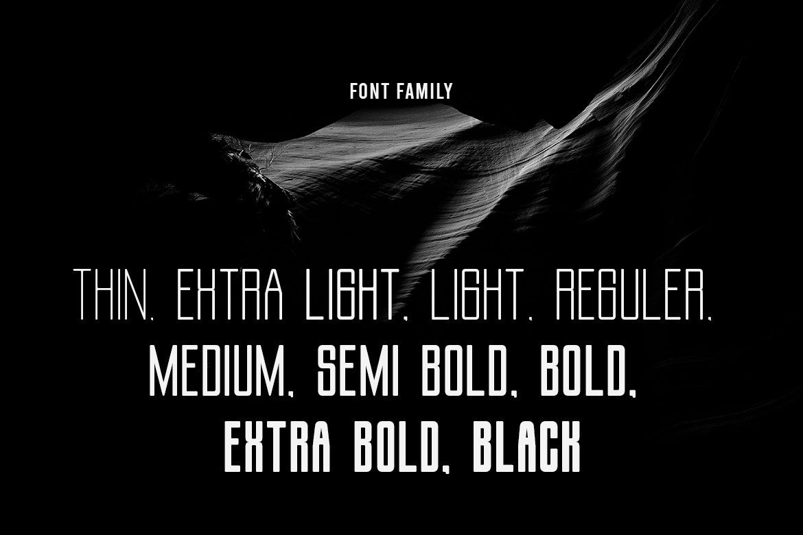 Zentaro – Geometric Condensed Sans Family