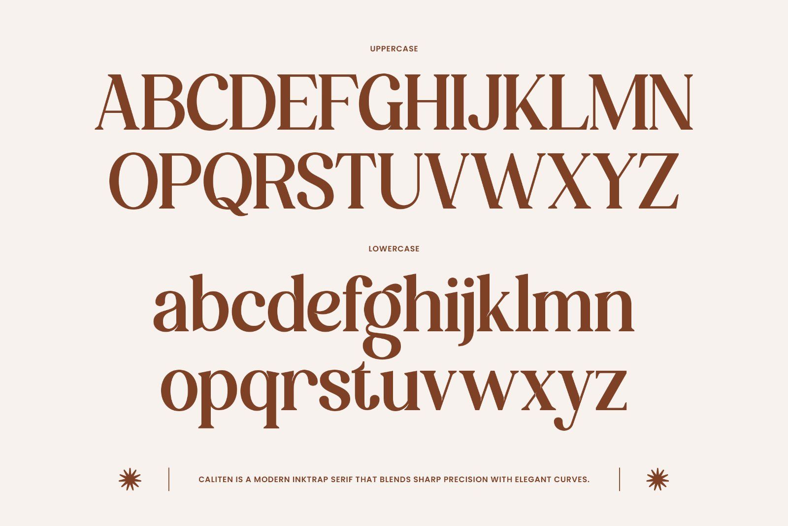 Caliten – Modern Inktrap Serif