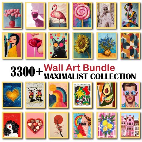 Maximalist Wall Art Collection Entire Shop Sale, Bundle Wall Art, Aesthetic wall posters, Wall Art,
