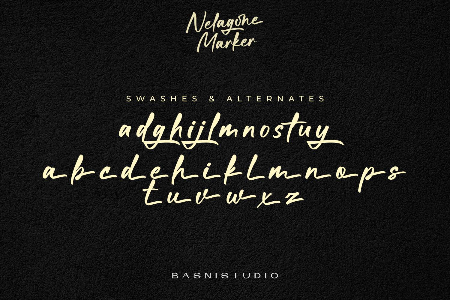 Nelagone Marker – Casual Marker Font