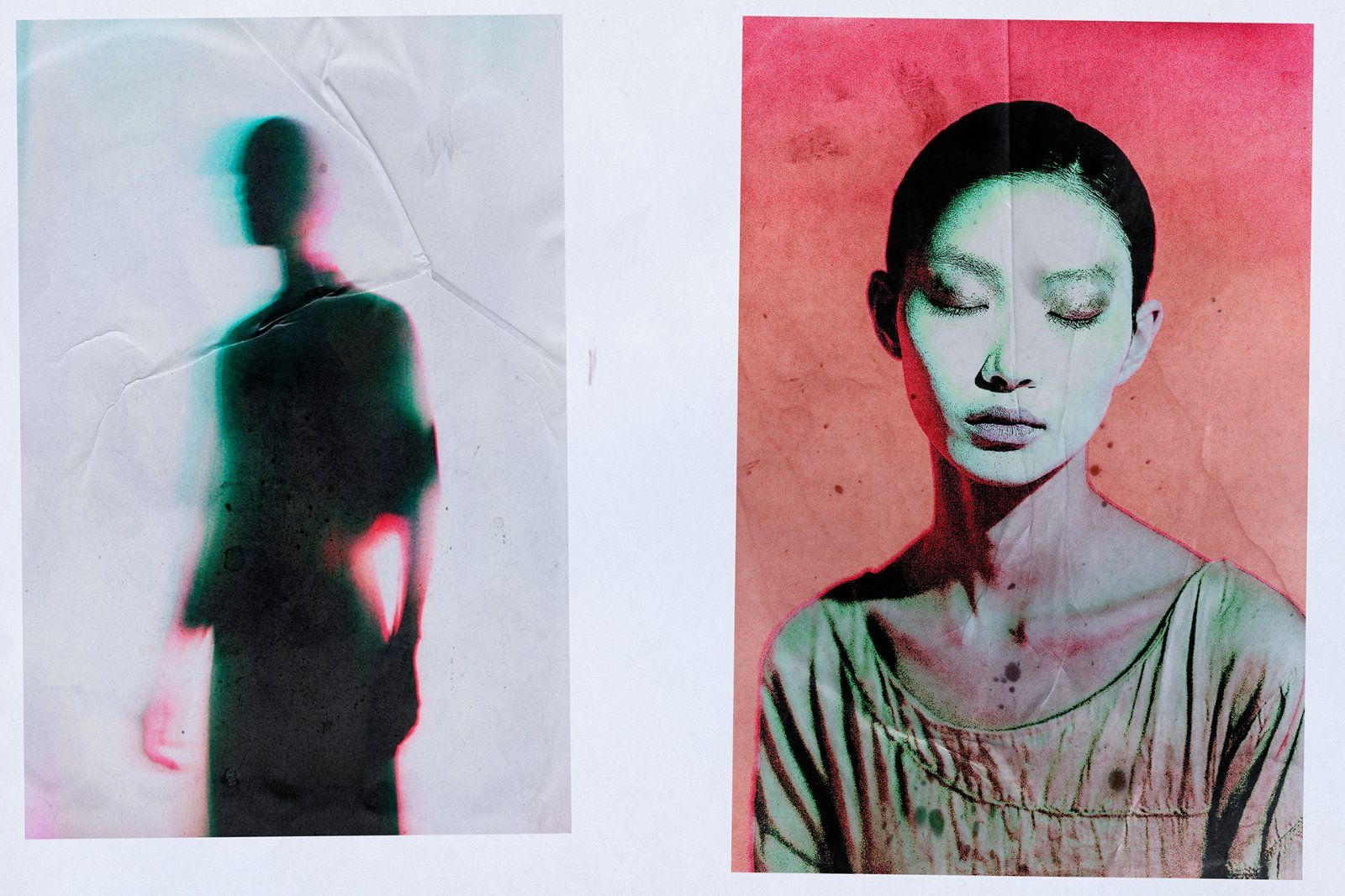 Glued paper texture pack