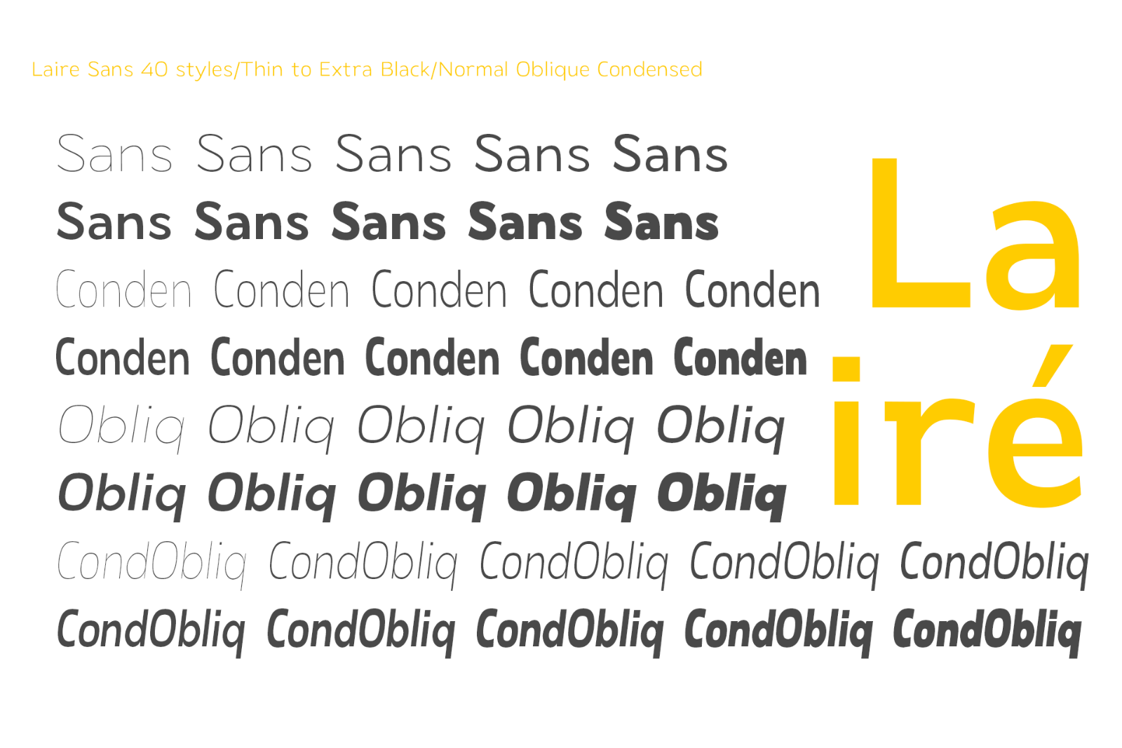 Laire Sans | 40 Font + Variable Font