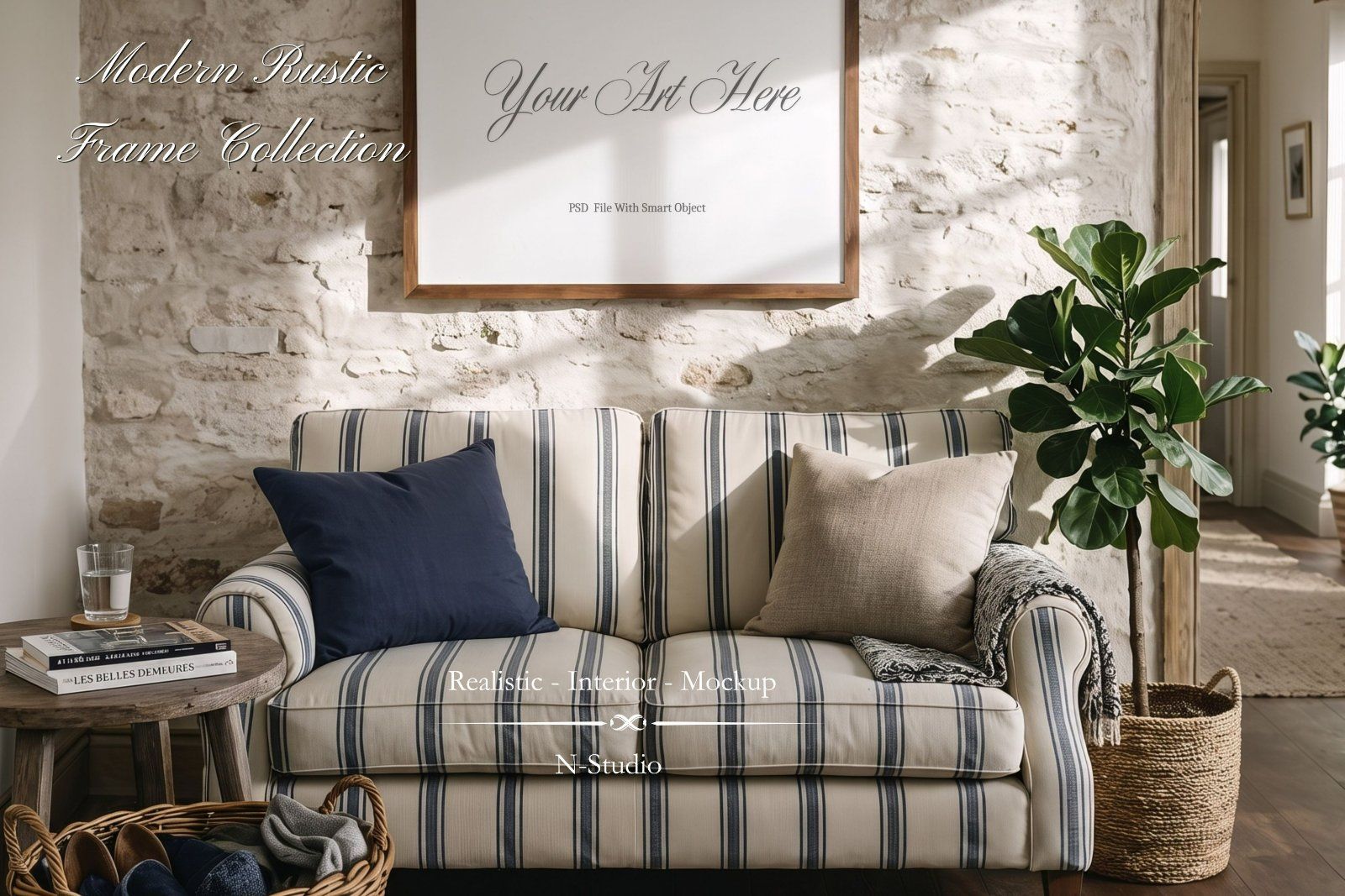 9 Modern Rustic Frame Mockups Bundle