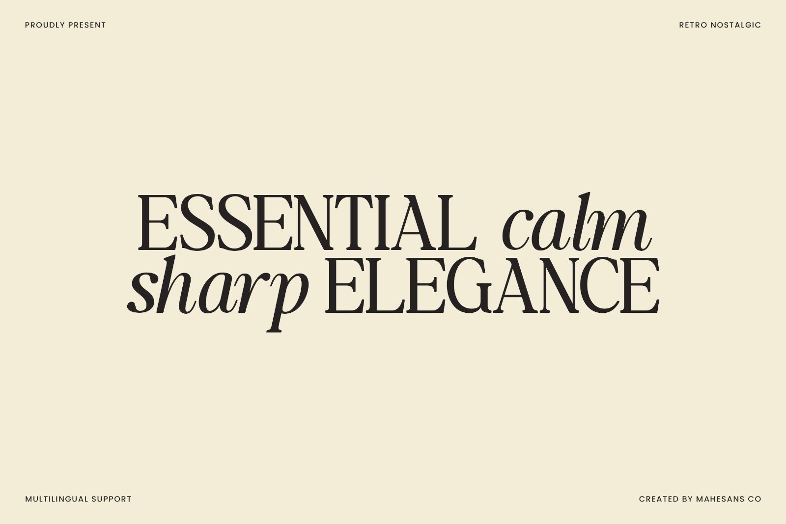 The Snuffle Solstice - Nostalgic Serif