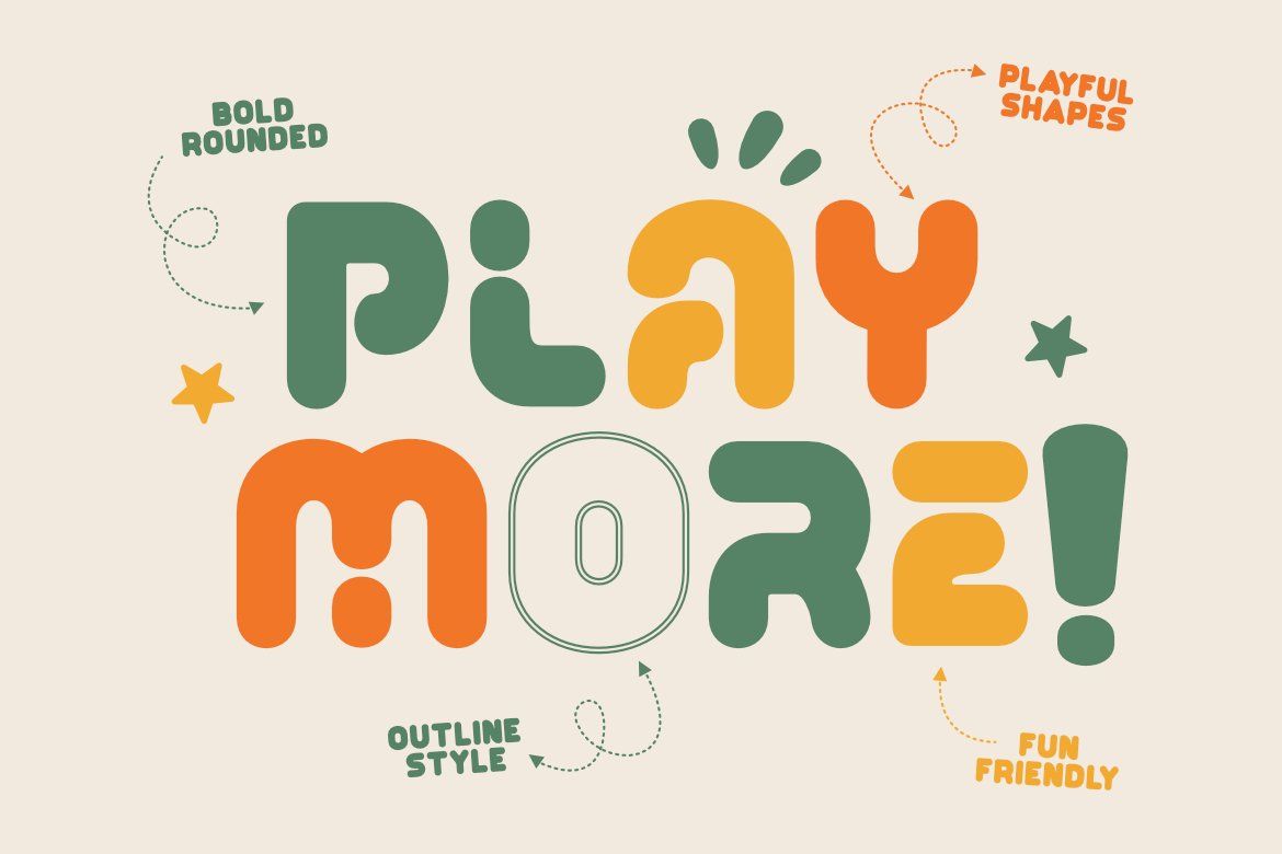 Rondaro – Bold Rounded Display Font | Playful & Fun Typeface Deskripsi — image 9