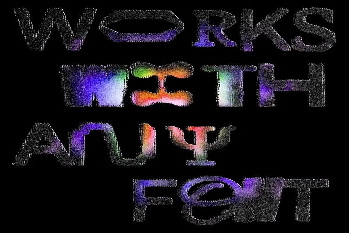 LETTERS DISPLACER. Action for text