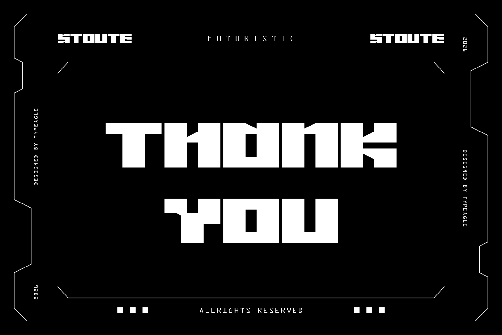 Stoute - Futuristic Display Font — image 9