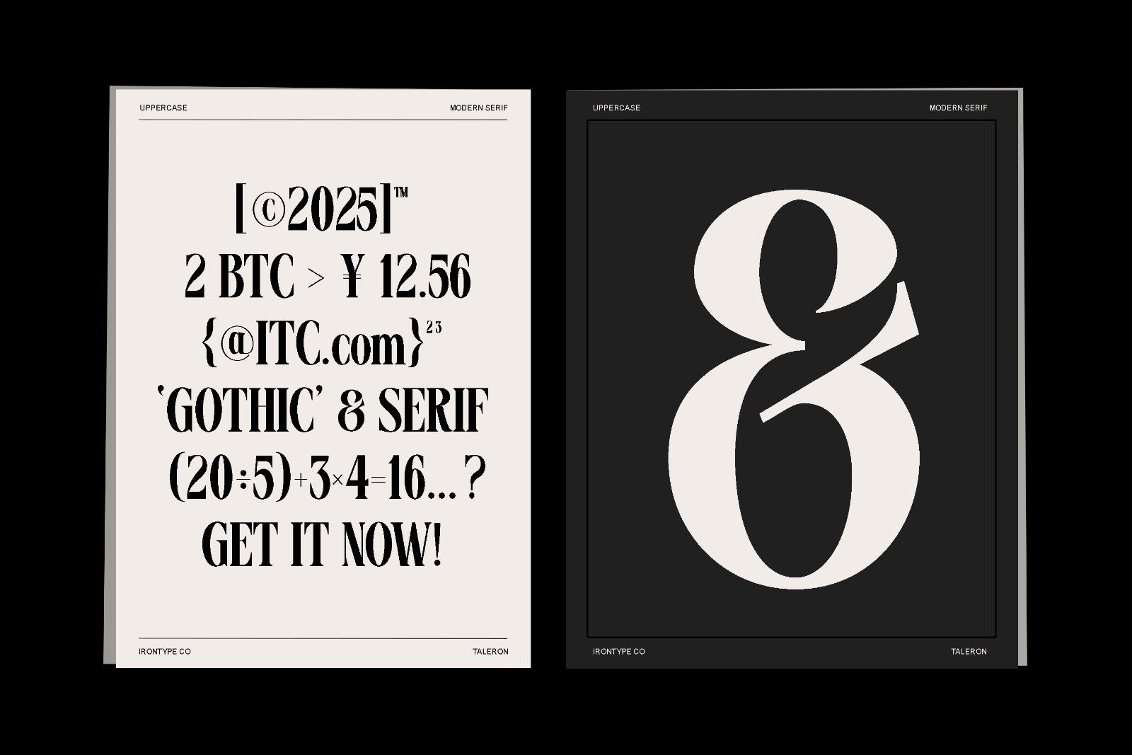 Taleron - Modern Serif