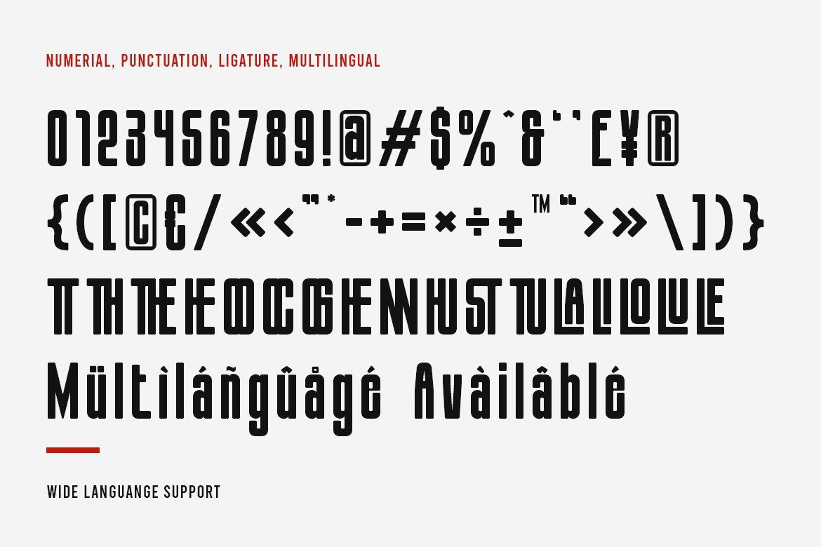 Zentaro – Geometric Condensed Sans Family