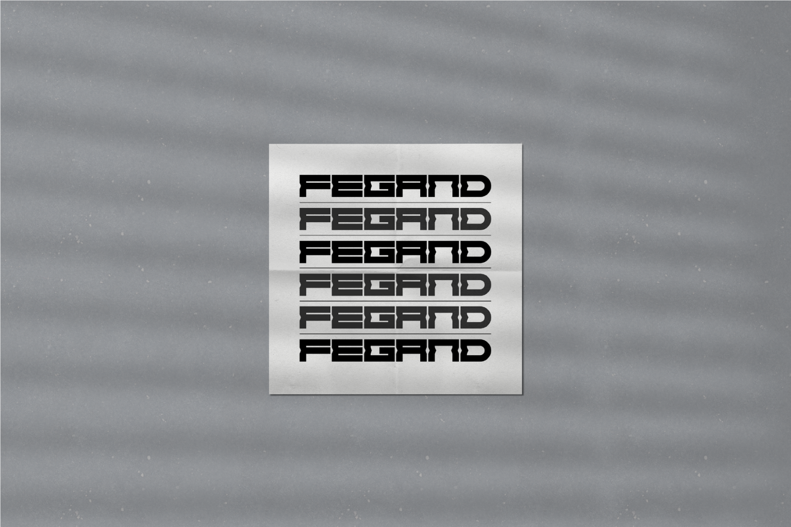 Fegand - Futuristic Display Font — image 9