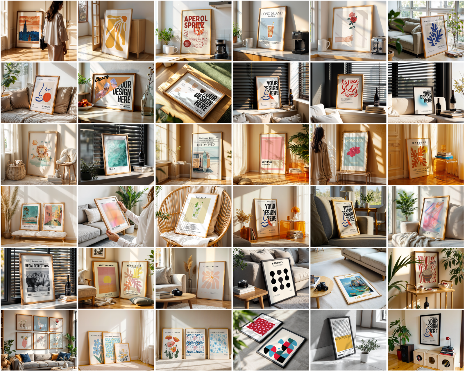 700 Frame Mockup Mega Bundle: Wall Art & Poster Display (PSD Digital Download)