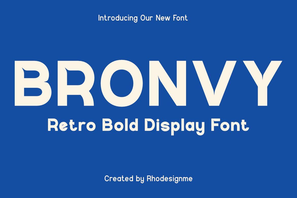 Bronvy | Retro Bold Display Font — image 9